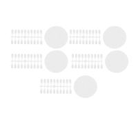 TOPPERFUN Nuancier Vernis à Ongles Rond Détachable 5 Pièces Plaque de Couleurs 20 Griffes Outil D'entraînement Manucure Débutants Salon Pratique