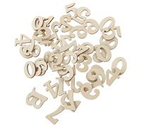 TOPPERFUN Numéros D'Horloge en Bois 3Cm Lot de Chiffres Arabes pour Décoration DIY Horloge Murale Bricolage Artisanat Maison Bureau