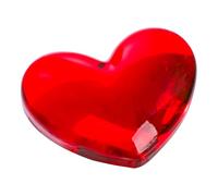 TOPPERFUN Ornement en Cristal de Cœur Rouge Saint-Valentin Presse-Papier Décoratif 1 Pièce Décoration Romantique pour Table de Salon ou Mariage Pierre Naturelle Raffinée Présent