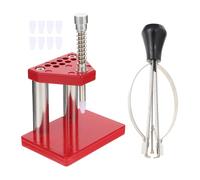 TOPPERFUN Outil de Réparation Montre 11 Pièces Rouge - Extracteur D’Aiguilles Presse à Main et Outil de Goupille - Kit Compact pour Démontage et Entretien Précis des Montres