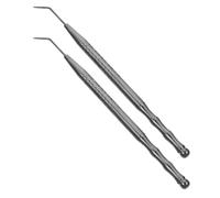 TOPPERFUN Outils de Rehaussement de Cils 2 Pièces en Acier Inoxydable Noir Titane Bâtonnets pour Permanente et Séparation des Cils Kit Multifonction pour Massage Oculaire et Extensions