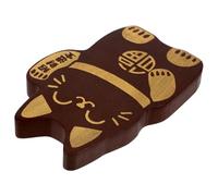 TOPPERFUN Ouvre-Bouteille Magnétique Vintage en Bois Massif Aimant pour Réfrigérateur - Décapsuleur Original Chat Amulette Doré Antique Accessoire Pratique pour Bière et Soda 1 Pièce