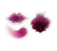 TOPPERFUN Pack de Gel Yeux Lèvres 3pcs en Pvc pour Soulager et Apaiser, Poche de Gel Chaud et Froid pour Soins en Cabinet Médical et Salons de Santé
