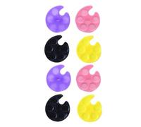 TOPPERFUN Palette de Bagues de Manucure Mini Plastique Anneaux Mélangeurs de Vernis à Ongles Portables pour Professionnels et Amateurs Art Ongulaire