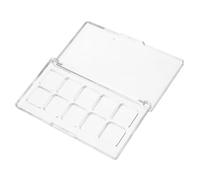 TOPPERFUN Palette de Fards à Paupières Rechargeable Transparente Boîte Vide en Plastique pour à Lèvres et Aquarelle Organisateur Pratique Fermeture Sécurisée pour Amateurs de Maquillage