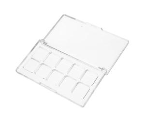 TOPPERFUN Palette de Fards à Paupières Rechargeable Transparente Boîte Vide en Plastique pour à Lèvres et Aquarelle Organisateur Pratique Fermeture Sécurisée pour Amateurs de Maquillage