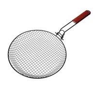 TOPPERFUN Panier à Griller Acier Inoxydable Multifonction pour Barbecue et Friture Panier Rond pour Cuisine Extérieure et Camping