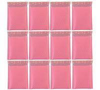 TOPPERFUN Paquet à Bulles Antichoc Roses en Pe Légers et Résistants, Pochette Matelassée pour Expédition Professionnelle, Lot de 50 Pièces, pour Cosmétiques et Envoi de Livres