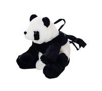 TOPPERFUN Paquet à Dos Panda En Peluche Noire Et Blanche Paquet Pour Garçon Et Filles 36 Cm x 22 Cm Présent D’anniversaire Garçon Et Filles Fermeture Éclair Métale Robuste