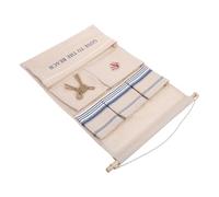 TOPPERFUN Paquet de Rangement Mural en Coton et Lin Naturel, Étanche et Respirant, Organisateur Suspendu la Porte Multiples Poches, pour Placard, Chambre Cuisine, Solution Gain de Place