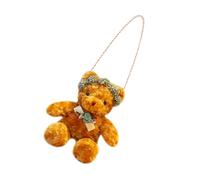 TOPPERFUN Paquet Ours de Dessin Animé en Peluche Marron Fermeture Éclair Lisse, Jolie Pochette Bandoulière pour Filles pour Sortir