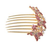 TOPPERFUN Peigne À Cheveux De Mariage Pince À Cheveux Incrustée De Pour Demoiselle D'Honneur - Coiffe Porte-Chignon Scintillante Pour Mariages Fêtes Et Style De