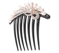 TOPPERFUN Peigne à Cheveux Latéral en Perles Accessoire de Mariage Pince à Cheveux Coiffure pour Fête 1 Pièce