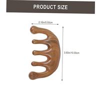 TOPPERFUN Peigne de Massage Bois de Santal Vert Peigne Massant pour Stimulation Circulatoire et Détente et Pratique pour Usage