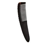 TOPPERFUN Peigne En Corne De Bœuf Naturel Taille Moyenne 15-18 Cm Peigne à Dents Larges Antistatique Massage Cuir Chevelu Femmes Usage Quotidien Soin Cheveux