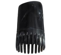 TOPPERFUN Peigne en Corne de Bœuf Naturelle à Pointe Courte, Peigne de Massage Antistatique pour Nettoyage du Cuir Chevelu, Stimulateur de Circulation Couleur Aléatoire Style Aléatoire