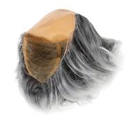 TOPPERFUN Perruque pour Vieil Homme Déguisement Bonnet Chauve Halloween Cosplay Perruque Personnage Homme Âgé Accessoire Jeu Rôle Soirée Fun