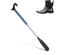 TOPPERFUN Pied Rétractable Acier Inoxydable avec Manche Long Ajustable pour Seniors Casserole à Chaussures Pratique et Portable Abs pour Facile