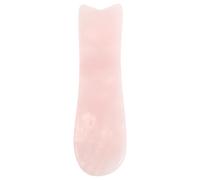 TOPPERFUN Pierre Gua Sha en Quartz Rose Naturel Planche de Massage Faciale de Poisson Outil Portable pour Massage Visage et Yeux Améliore Pénétration Sérum Soin Peau Sensible