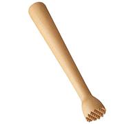 TOPPERFUN Pilon à Cocktail en Hêtre Robuste, Bâton à Glace Pilée Compact, Tige D’Agitation Naturelle pour Bar et Maison, Accessoires pour Mojito et Thé Lait, Outil Professionnel