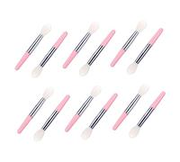 TOPPERFUN Pinceaux à Lèvres Silicone 12 Pièces Mini Pinceau à Rouge à Lèvres En Silicone Transparent Et Rose Portable Pour Femme Kit Maquillage Voyage