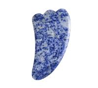 TOPPERFUN Planche de Gua Sha Jade Naturel pour Soins Visage et Corps Outil de Massage Rafraîchissant Anti-âge Améliore Circulation et Éclat Facile à Transporter Accessoire Beauté Essentiel