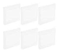 TOPPERFUN Plaque de Recouvrement Murale 6 Pièces Blanche 86 Type en PC, Résistante à L'humidité L'usure Espacement de Trous de Fixation de 60mm pour Rénovation de Maison