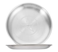 TOPPERFUN Plaque Ronde en Fer Lot de 2 avec Pentagramme - Plateau à Bijoux et Plaque de prière pour Wicca - Plateau décoratif pour Tarot et Sorcellerie