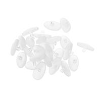 TOPPERFUN Plaquettes Nasales en Silicone Souple Antidérapantes pour Lunettes - Lot de 12 Paires - Coussinets Nasaux Confortables et Hypoallergéniques - de Pression pour Usage Quotidien