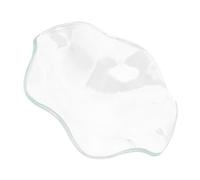 TOPPERFUN Plat Chauffant pour Cire Verre Transparent Plat Ondulé pour Huiles Essentielles Plateau pour Chauffe-Cire Et Brûleurs Huiles
