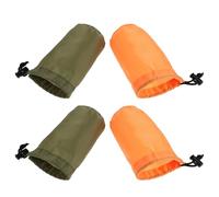 TOPPERFUN Pochette de Rangement pour Poncho de Pluie 4 Pièces, Filet à Cordon en Nylon, Individuel pour Voyage en Pleine Nature, Camping et Randonnée
