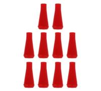 TOPPERFUN Pointes de Flèches en Caoutchouc Rouge Flèches en Fibre de Verre Lot de 10 Adaptées pour Entraînement et Ciblage pour Tir à l'arc Adulte