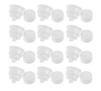 TOPPERFUN Pompe Distributrice de Dentifrice en Silicone Blanche, Lot de 10 Pièces Étanches, Compatible Universellement, Accessoire Mural Pratique pour Salle de Bain Familiale