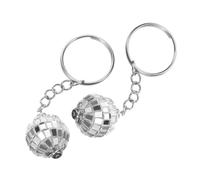 TOPPERFUN Porte-Clés Boule Disco Rétro 70S Lot de 2 Pendentif Multicolore Décoration Festive pour Événements Fournitures de Fête
