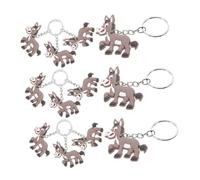 TOPPERFUN Porte-clés Pendentif Âne Mignon pour Décoration de Fête Léger et Portable Lot de 20 en PVC et Métal et Présents pour Garçon et Filles