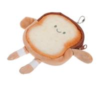 TOPPERFUN Porte-Monnaie Toast Cartoon en Tissu, Pochette Créative Compacte
