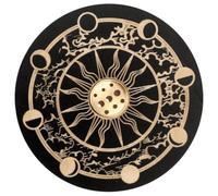 TOPPERFUN Porte Parfum en Bois Rond Décoratif pour Brûleur D'arômes et Support Bâtonnets de Parfum pour Décoration de Bureau et Salle de Thé