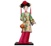 TOPPERFUN Poupée Chinoise Artisanale Traditionnelle en Résine et Polyester, Figurine Miniature de Collection en Costume Historique de Palais, Décoration Culturelle pour Collection et