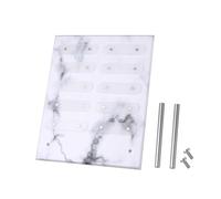 TOPPERFUN Présentoir à Échantillons D’ongles en Acrylique Petit Format Motif Marbre, Tableau des Couleurs de Vernis à Ongles Support Détachable, Outil de Visualisation pour Nail Art