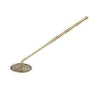 TOPPERFUN Presse à Cendres de Parfum en Cuivre Manche Bambou Vintage Outil de Presse Longue pour Accessoires Brûleur de Parfum Maison Bureau et Temple Fournitures