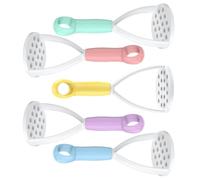 TOPPERFUN Presse-purée Manuel 5 Pièces en Pp Alimentaire, Multi-couleurs, Outil Cuisine pour Purée de Pommes de Terre, Carottes, Potiron, Maison, Hôtel et Restauration