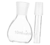 TOPPERFUN Pycnomètre en verre 10 ml pour mesure précise du volume, verrerie de laboratoire pour déterminer la densité des substances et particules en milieu industriel