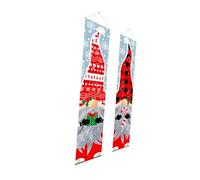 TOPPERFUN Rideau de Porte de Noël en Polyester Bannière Décorative Lanière Motifs Vifs et Colorés Décoration Festive pour Maison Bureau et Porche - Décoration de Porte Couleur Aléatoire