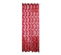 TOPPERFUN Rideau Imprimé Feuille Rouge en Polyester, Décoratif pour Fenêtre | Style Romantique et Créatif, Léger pour Vitrine ou Ouverture, Usage Photo Backdrop et Décoration Rapide