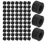 TOPPERFUN Rondelles Isolantes en Caoutchouc Noir O 100 Pcs Diamètre Extérieur 12 MM Intérieur 6 MM Épaisseur 7 MM Patins Anti-Vibrations pour Équipements Mécaniques Entretoises