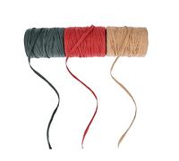 TOPPERFUN Rouleau De Ruban En Rotin Naturel Pour 3 Rouleaux De Ficelle 100 M/rouleau Pour