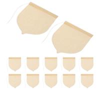 TOPPERFUN Sachets de Thé Jetables en Papier Filtre 8X10 CM Naturel 100 Pcs Cordon de Serrage pour Infusion Rapide de Thé en Vrac Épices et Plantes Médicinales