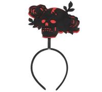 TOPPERFUN Serrage-tête et Atmosphère Mystérieuse Design Unique Tête de Mort en Tissu Non Tissé de Cosplay Accessoire pour Fêtes D'halloween et Rassemblements à Thème