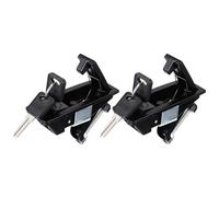 TOPPERFUN Serrure à Levier Réglable en Alliage de Zinc 2 Pcs Noir Bouton-Poussoir Manuel Loquet à Compression pour Armoires Électriques Remorques et Camping-Cars Protection Étanche