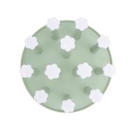 TOPPERFUN Support à Égoutter pour Tasses Plastique Vert Porte Gobelets avec Piliers Plateau de Rangement pour Verres à Vin Égouttoir Pratique pour Usage Domestique